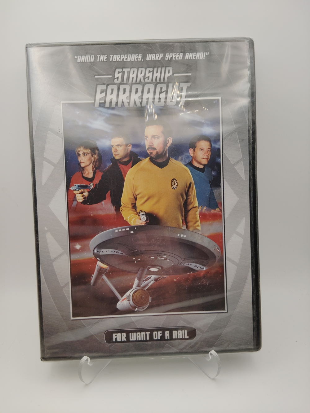 Starship Farragut DVD - Silver, Red, Yellow, Blue Artwork